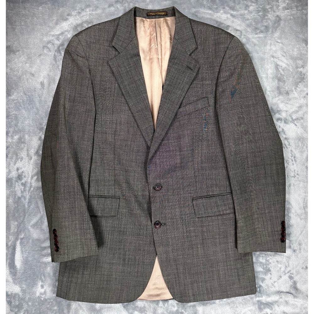 Polo University Club Ralph Lauren Grey Wool Blazer Sportโ Coat Mens Vintage 42R